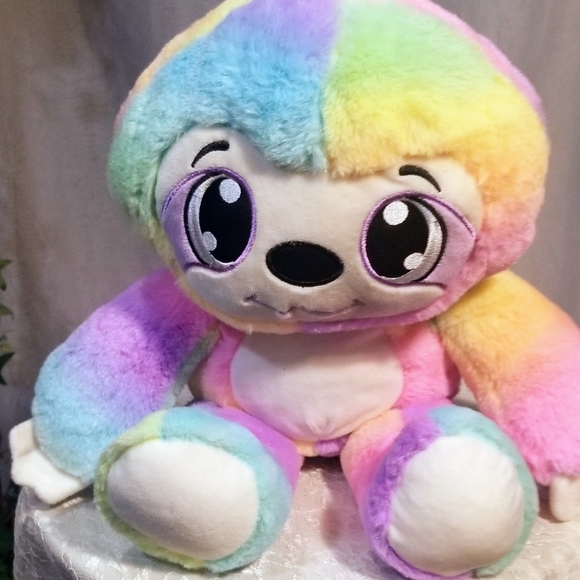 Fiesta Toys Nwt Fiesta Rainbow Sloth Plush Stuffed Animal Pastel 2